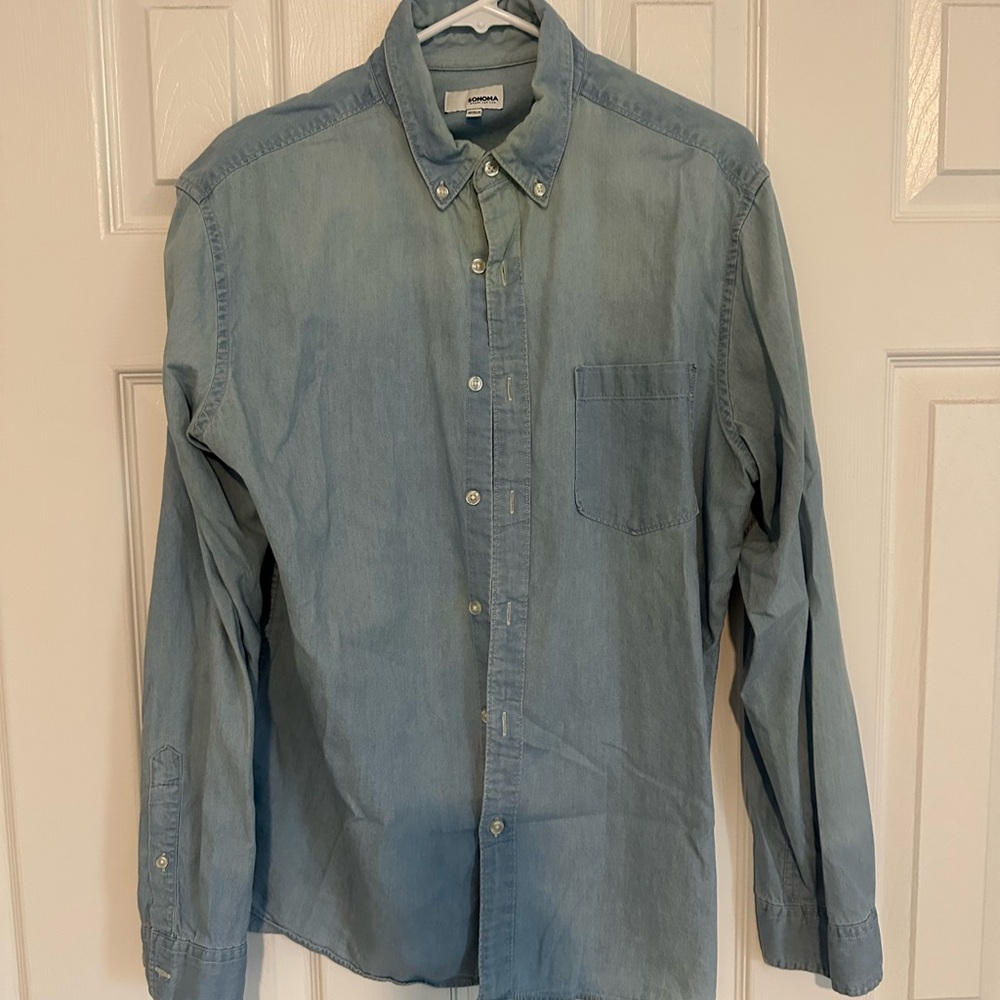 Sonoma Light Denim Button Down